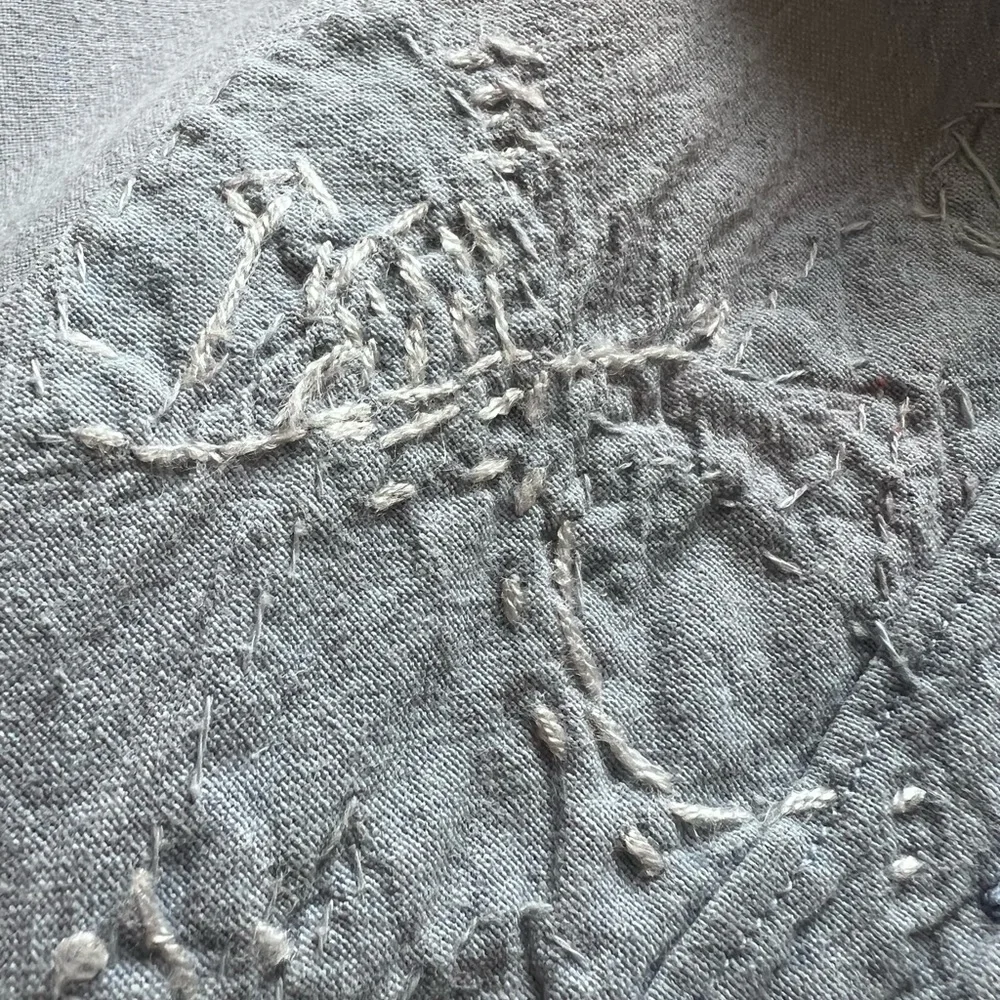 Passports Of Pier 1 Imports Vintage Chambray Button Up Animal Appliqués Size S - Picture 14 of 15